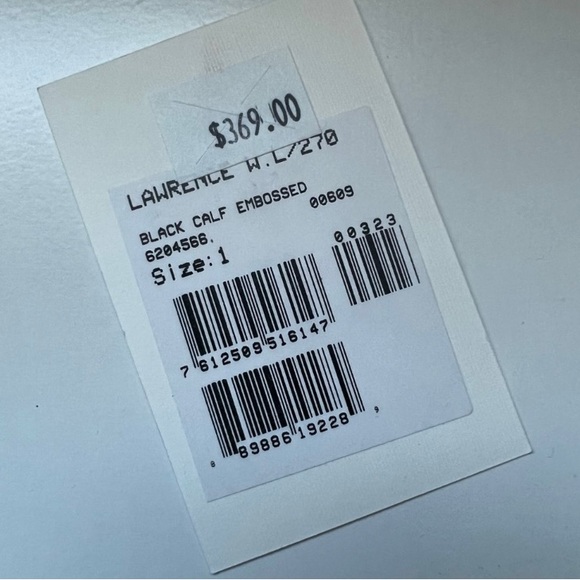 NWT Bally Lawrence black embossed wallet. - Picture 5 of 5